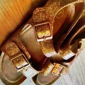 Girls floral print simple shoes